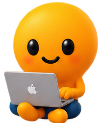 Woofy avec un ordinateur portable